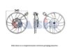 OPEL 1341093 Fan, radiator